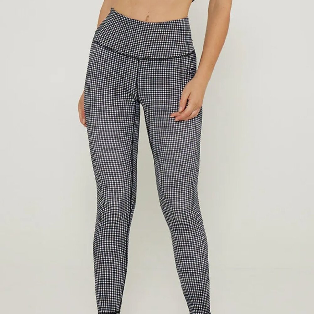 Aria Legging 7/8 in black gingham